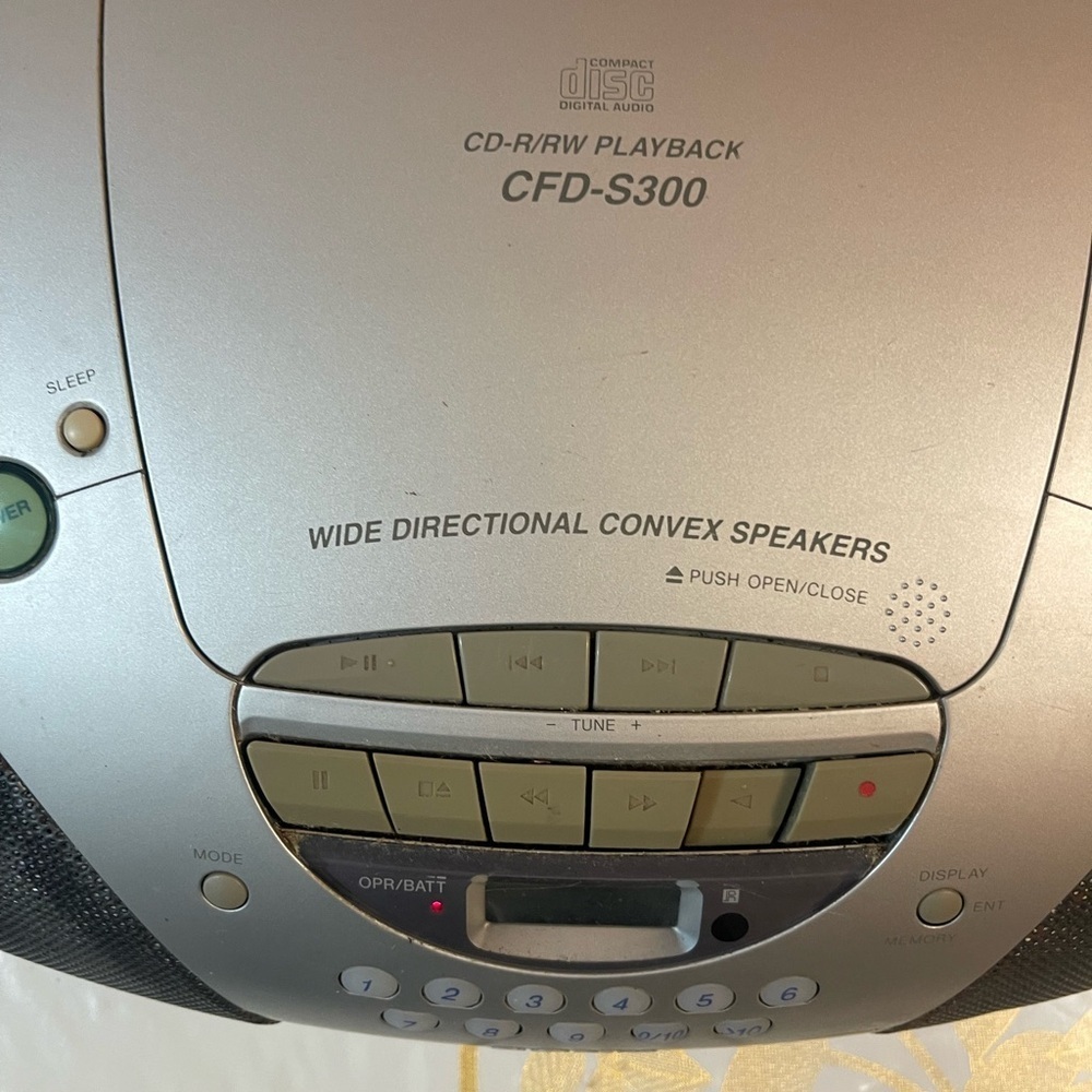 Sony CFD-S300 AM FM Radio CD Player Cassette Recorder Boombox Working Condition - Picture 4 of 13